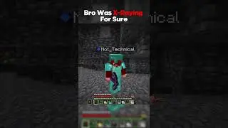 Bro Was X-Raying For Sure #minecraft #minecraftshorts #shorts