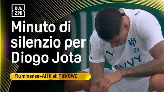 Il minuto di silenzio per DIOGO JOTA e ANDR&Eacute; SILVA: lacrime in campo | FIFA CWC | DAZN