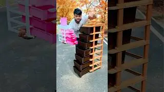 57 Ltr Plastic Drawer Free Storage Organiser Fitting🔥😲