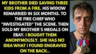 MY BROTHER DIED SAVING THREE KIDS FROM A FIRE. HIS WIDOW REMARRIED IN SIX MONTHS. TO THE FIRE CHIEF