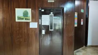 Awesome innerdoorless Končar 2-speed traction lift at Hotel Promenada***, Vrnjačka Banja, Serbia