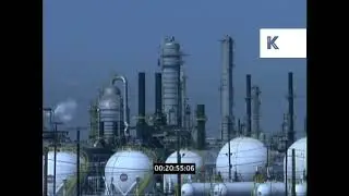 1990s Los Angeles, Oil Production Plant, Oil Refinery, Factory