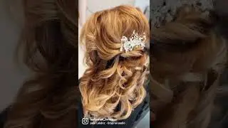 Hair #hairstyle #updo #hairstyles #curls #hmua #halfuphalfdown #hairideas #hairinspo #boho #love