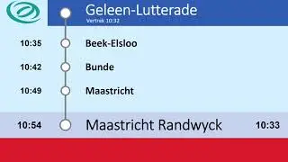 Arriva Limburg omroepen S2 Roermond - Maastricht Randwyck