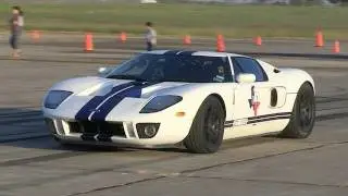 Twin Turbo Ford GT's - Texas Mile