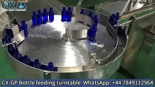Automatic Bottle Feeding Turntable | Bottle Unscrambler for Filling Lines