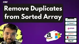 Remove Duplicates from Sorted Array | Python