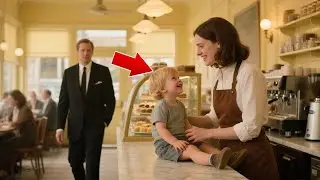 EIN MILLIONÄR GEHT INS CAFÉ UND SIEHT SEINE EXFRAU ARBEITEN…MIT EINEM BABY,DAS GENAU WIE ER AUSSIEHT