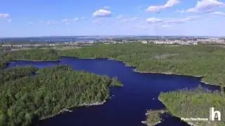 An Aerial Blue Mountain Wilderness And Bayers Lake Area In Halifax Nova Scotia