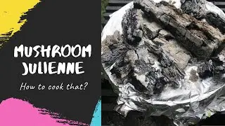 Жульен с лисичками! Как же это вкусно, когда готовишь на природе)