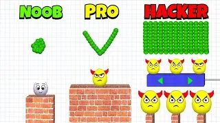 NOOB vs PRO vs HACKER - Draw To Smash