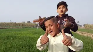 One Sided Haircut with Old Machine | 9 Year Old Barber Classic Style ASMR