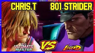 SF6 Chris Tatarian (Ken) VS 801 Strider (M.Bison)💥Messatsu!💥スト6💥Street fighter 6