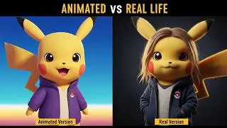 Animated vs Real Life Cartoon | Realistic Character Transformation