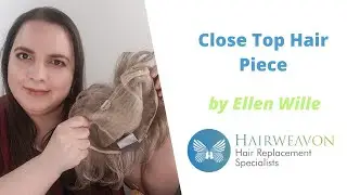 Close Top Hair Piece by Ellen Wille | Synthetic Hair Topper | Colour Shown Pearl Mix