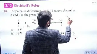 The potential difference (VA &ndash;VB) between the points A and B in the given figure is ...............