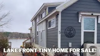 House for Sale 2026! FURNISHED LAKE Front Tiny Home with INCREDIBLE Design and Decor! Home Tour! 4K