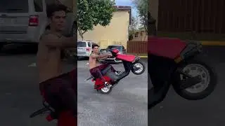 Can you wheelie a Honda Elite ch80?