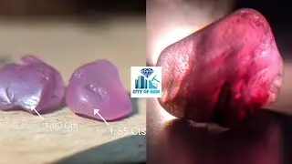 NATURAL HEATING SAPPHIRE ROUGH GEMSTONES ( Rathu Geuda )