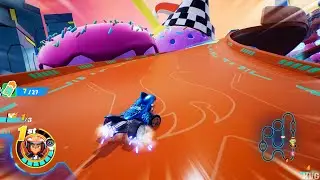 Hot Wheels Let's Race: Максимальная скорость - Укус акулы - Геймплей (ПК UHD) [4K60FPS]