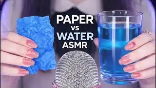 Paper vs Water ASMR 🎧 Deeply Relaxing Crinkle & Water Sounds