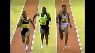 Andre Cason vs. Ben Johnson & Frank Fredericks - Men's 50m - 1991 Sunkist Invitational