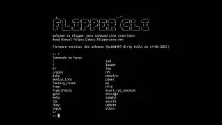 Tab completion for Flipper Zero CLI!!!