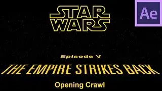 The Empire Strikes Back After Effects Crawl