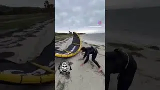 🤯☠️Safe is the best&hellip; #kitesurf #dontpullthebar