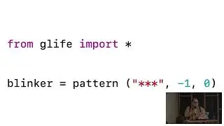 "Exploring Cellular Automata in Python using Golly" - Joshua Herman (Apr_24)