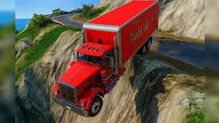Cars vs Cliff Roads #2 - BeamNG.Drive