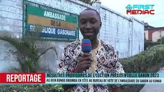 Election pr&eacute;sidentielle au Gabon: Ali Ben Bongo Ondimba en t&ecirc;te &agrave; l'ambassade du Gabon au Congo