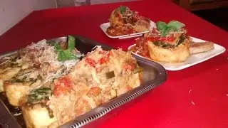 Rolls de espinaca al vapor de vegetales y carne de cerdo