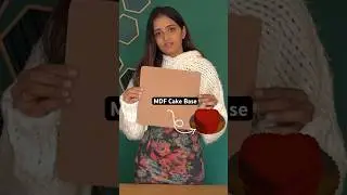DIY Wall Art using MDF Cake Base #diy #homedecor #craft