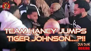 TEAM HANEY JUMPS TIGER JOHNSON? Teofimo Lopez vs Shakur Stevenson WEIGH IN REACTION! 📱
