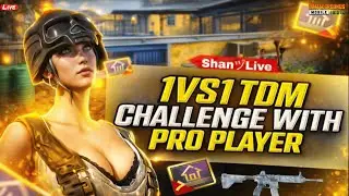 1vs1 TDM Challenge With Pro Player - My Stream🔴ShanヅLive #pubgmobile #bgmi #gaming
