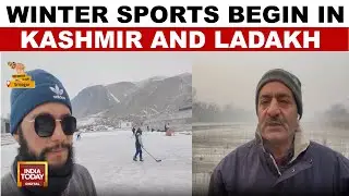 Severe Cold Grips Kashmir Valley And Ladakh, Winter Sports Enthusiasts Gear Up | India Today
