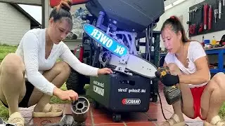 Amazing Talented 18-Year-Old Genius Girl Successfully Repairs and Restores Old Tractor Engine
