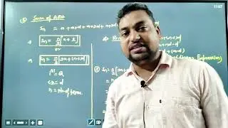 Part-1 ||AP/GP progression for iitjee mains/advanced/Lt-grade/Gic-teacher/Mht-Cet/CuetexamBy Pksir 