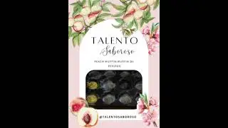Peach Muffin/Muffin de Pessego  #recipes #desserts #bake #receitas #muffins #sobremesas #food #bolos