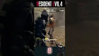 HUNK Gameplay Mercenaries S++ Rank (RESIDENT EVIL 4) 8 #leonkennedy #krauser #battle