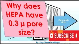 Why HEPA filter does have 0.3 Micron pore size