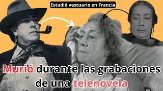 Emma Rold&aacute;n/Muri0 durante las grabaciones de una Telenovela/ CONFECCIONABA VESTUARIO DE PEL&Iacute;CULAS