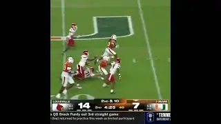 62 yard catch and run by Malachi Toney