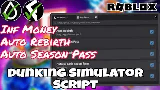 Dunking Simulator Script | Infinite Money & More | Hydrogen and Fluxus - Roblox Mobile Exploiting