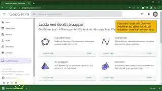 Installera GeoGebra p&aring; Windows