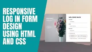 Responsive Log In Form Design Using HTML And CSS || Code Mark