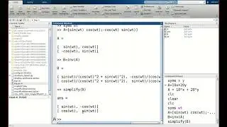 Using equations with variables in matlab