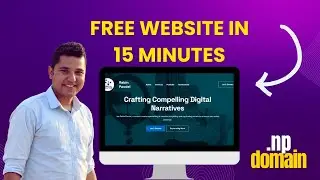 How to Design Website with Free .np Domain within 15 Minutes | Building Website Using AI | Nepali