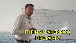 ITI FINAL PAPER MCQ FIRE PART - 7